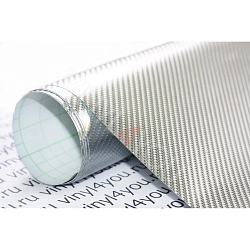 Пленка Карбон 4D хром серебро